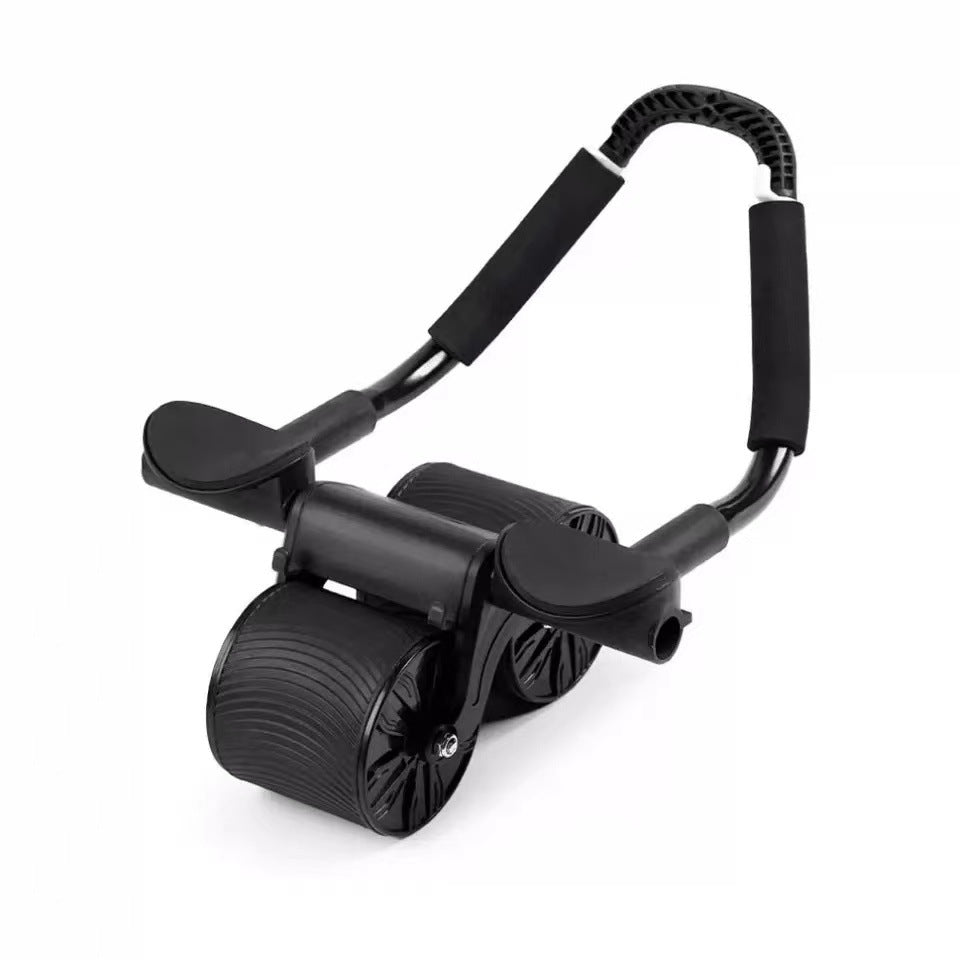 Elbow-supported plank ab wheel