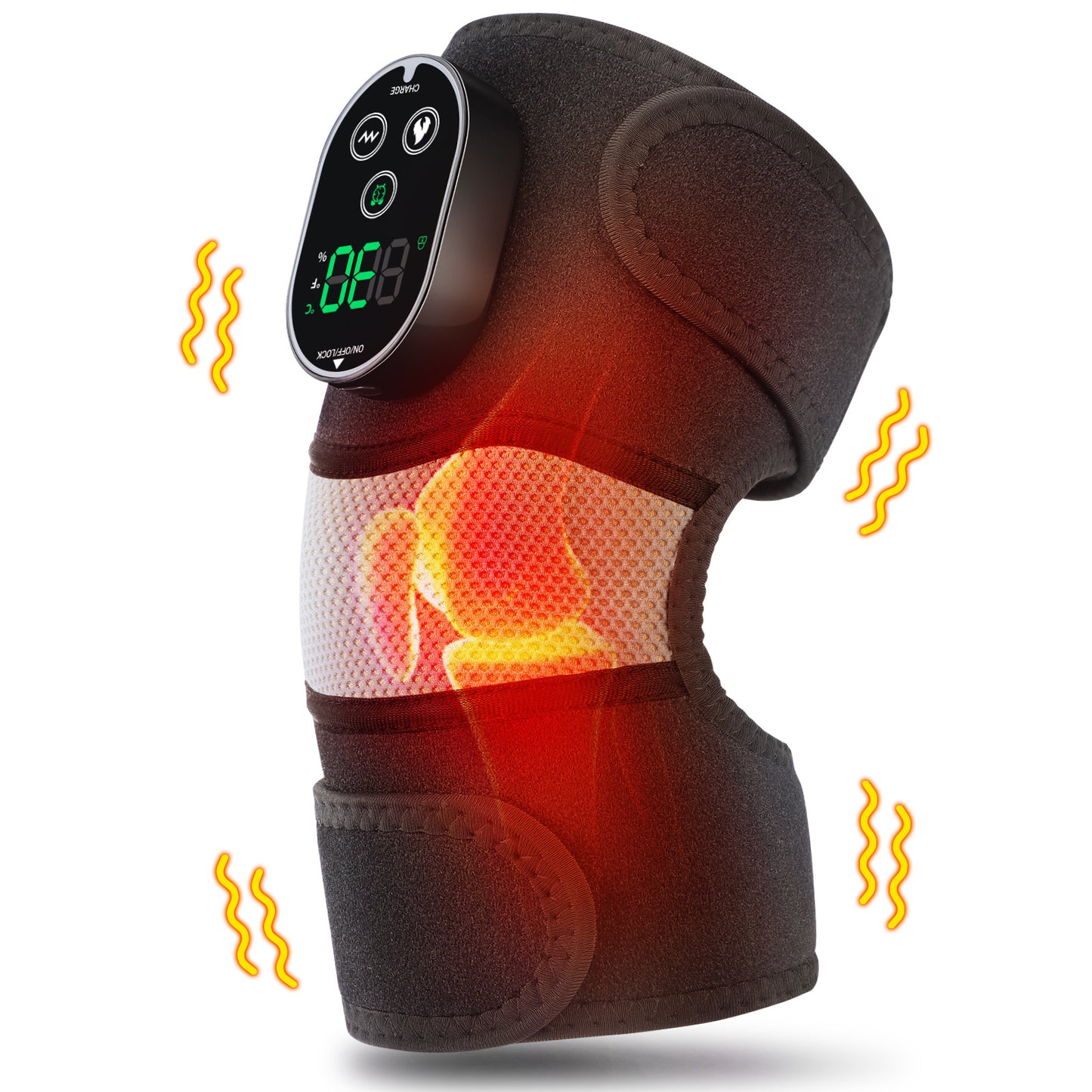 Electric Heating Knee Massager with Vibration and Heat Therapy